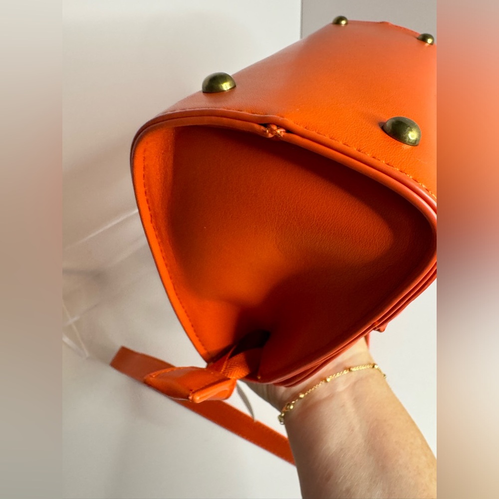 Anthropologie Vibrant Orange Crossbody Bag | NWT - Picture 9 of 14